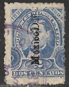 MEXICO REVENUES 1893-94 2c DOCUMENTARY TAX MEXICO DF Control DO205 Used