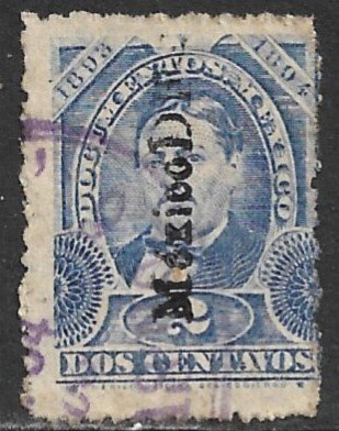 MEXICO REVENUES 1893-94 2c DOCUMENTARY TAX MEXICO DF Control DO205 Used