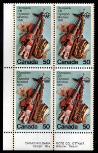 Canada Scott 686 MNH** 1972 Performing Arts stamp plate block