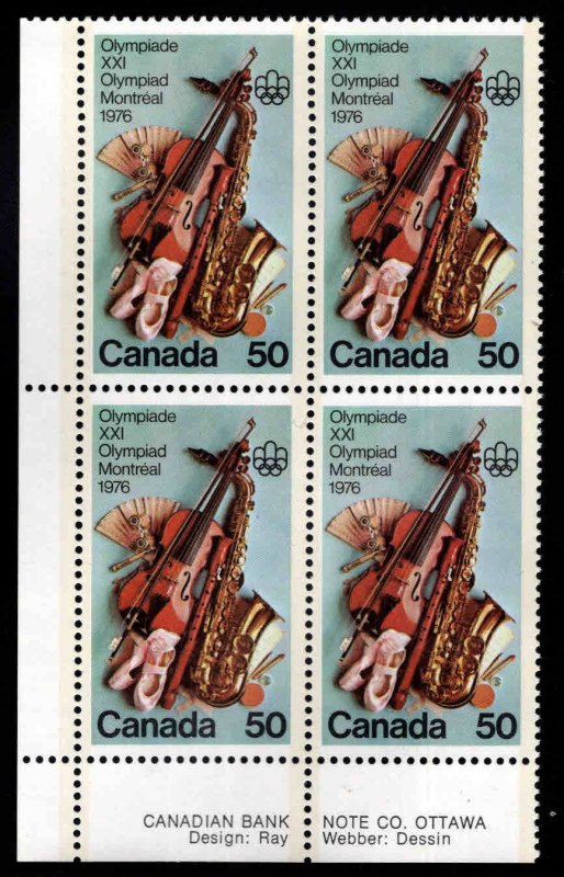 Canada Scott 686 MNH** 1972 Performing Arts stamp plate block