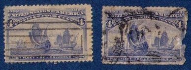 US 1892 Columbian Expo Issue Lot Scott Nos.230,231,233(2ea)And Sc 234.236,237