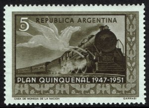 Argentina #595  MNH - Pegasus and Locomotive (1951)