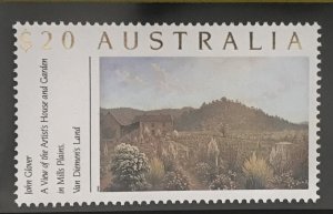 Australia #1135 MNH single, painting J. Glover, view of artists house & garden