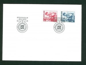 Sweden.  Fdc  1973.  LO  Trade Union 75 Year. Engraver: Cz. Slania