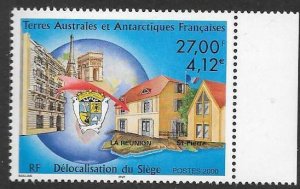 FRENCH SOUTHERN & ANTARCTIC TERRITORIES SG438 2000 OLD & NEW HEADQUARTERS  MNH