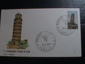 ​ITALY-FDC- 1973-SC# 1117 FAMOUS OF ROME- TOWEL OF PISA MINT FDC VERY FINE