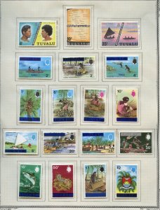 TUVALU LOT OF STAMPS MINT NEVER HINGED AS SHOWN