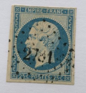 FRANCE  17  THIN  USED