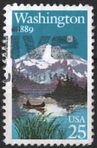 SC#2404 25¢ Washington Statehood (1989) Used