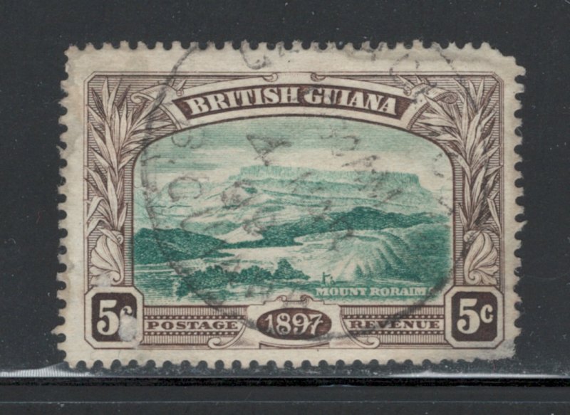 British Guiana 1898 Mt. Roraima 5c Scott #154 U