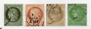 France - Sc# 50 - 53 Used        /         Lot 0822189