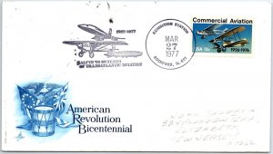 US SPECIAL EVENT COVER 50 YEARS OF TRANSATLANTIC AVIATION ROCKFORD ILL 1977 T2