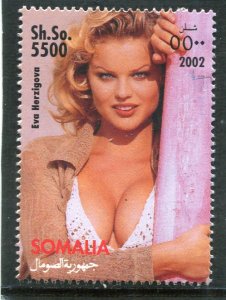 Somalia 2002 EVA HERZIGOVA CZECH SUPERMODEL 1 value Perforated Mint (NH)