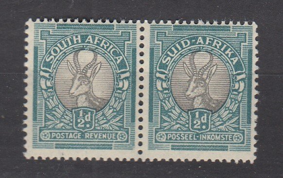 J40127 JL stamps 1933-54 south africa pair mh #46 springbok