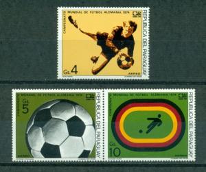Paraguay Scott #C379-381 MNH World Cup 1974 Germany Soccer Football CV$21+
