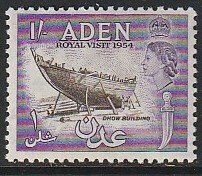 1957 Aden - Sc 61A - MH VF - 1 single - Aden in 1572