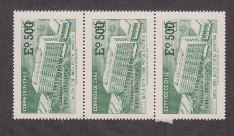 Chile - 1974 - SC 441 - NH - Strip of 3