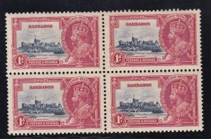 Barbados 186, MH Block of 4 - Silver Jubilee