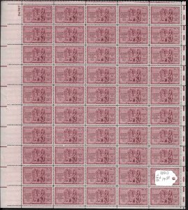 1020 Mint,OG,NH... Pane of 50... Brookman CV $14.00