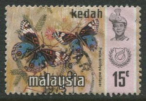 STAMP STATION PERTH Kedah #118 Sultan Abdul Halim Butterfly Used 1971