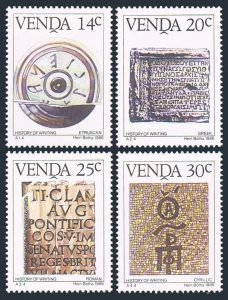 SA-Venda 76-79, MNH. Mi 138-141. History of writing 1986. Etruscan, Greek, Roman