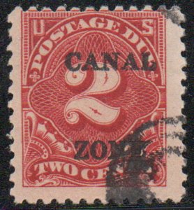 US #Canal Zone J19 F/VF used, face free cancel, Super!