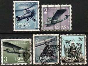 Spain Sc #1040-1044 Used