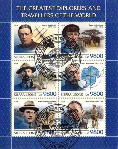 Sierra Leone 2018 Sheet  Greatest Explorers 6 values (TS0124)