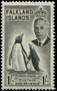 Falkland Islands SC# 115 Gentoo Penguins 1sh MH