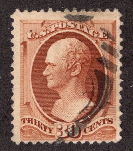 US #190  30 CENTS HAMILTON - MINOR FAULT     ~0241