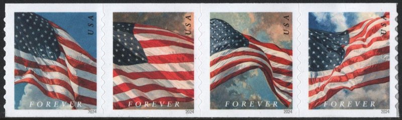 SC#5871-5874 (Forever) Flags: APU Coil Strip of Four (2024) SA