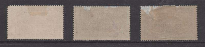 Middle Congo Scott#  23, 24 thined  & 65 NO GUM  all unused   single hinged