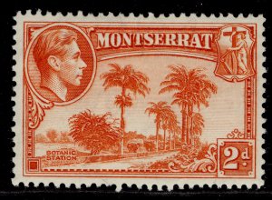 MONTSERRAT GVI SG104, 2d orange, M MINT. Cat £25. PERF 13