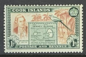 COOK ISLANDS 1949 1d SG151  UNMOUNTED MINT