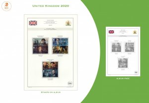 GREAT BRITAIN 2020 - Printable Stamp Album