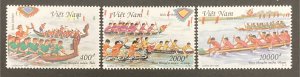 Vietnam 1999 #2921-3, Boat Races, MNH.