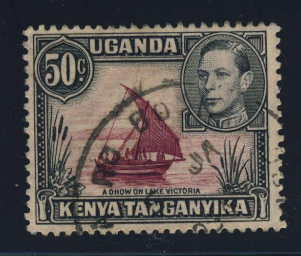 K.U.T. / KENYA - 1951 - SG144e CANCELLED BOHRA RD BO NAIROBI SKELETON D.S.