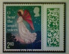 Great Britain, Stanley Gibbons 5100, used(o), 2023, Christmas: Angel, 2nd-matrix