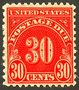 U.S. #J85 MINT PARTIAL OG NH 
