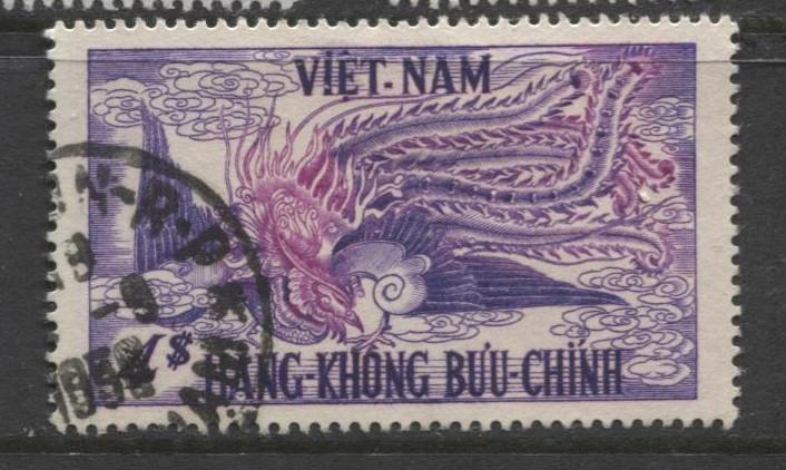 Viet Nam - Scott C10 - Air Post Issue -1955 - FU -Single 4pi Stamp