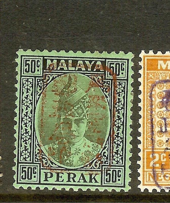 MALAYA(P1710B)JAPANESE OCCUPATION PERAK CHOP 50C SGJ202A MOG