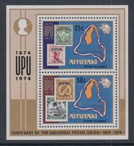 Aitutaki 103a Maps Souvenir Sheet MNH VF