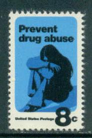 1438 8c Drug Abuse Fine MNH