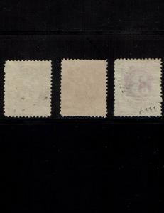 Scott #J3, J17 and J24 Fine-used. SCV - $372.00