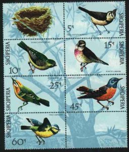 Albania MNH Sc 1367-72 Mi 1492-97  BIRDS Value 15 Euro