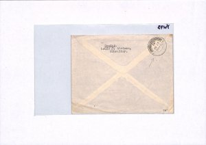 GIBRALTAR WW2 KGVI Cover MAGENTA *PASSED CENSOR* 1942 Liverpool {samwells}YW43