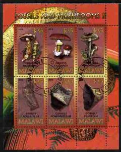 Rwanda 2010 Fossils & Mushrooms #2 perf sheetlet cont...