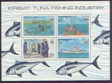 KIRIBATI - 1981 - Tuna Fishing - Perf Min Sheet - Mint Never Hinged