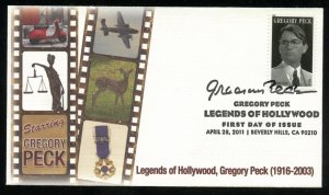 US 4526 Legends of Hollywood Gregory Peck UA Fleetwood cachet FDC