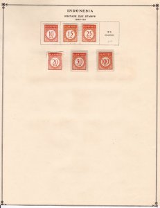 Indonesia Stamp Collection on pages   ........   see details below